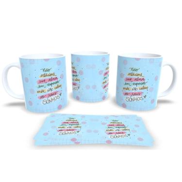 Imagem de Sonhos e Flores Caneca de Porcelana Perfeita para Começar o Dia