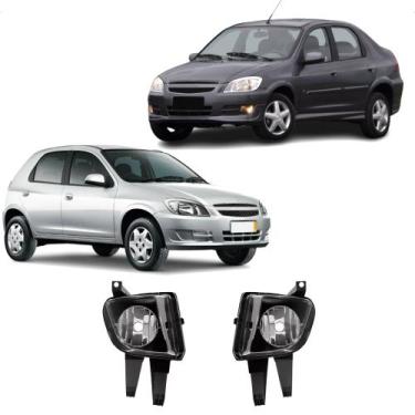 Imagem de Kit Farol de Milha Celta 2007 a 2015 Prisma 2007 a 2012 Botão Alternat