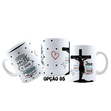 Imagem de Caneca 325ml Páscoa Unidos pela Fé e amor que ele nos ensinou - LARANJ