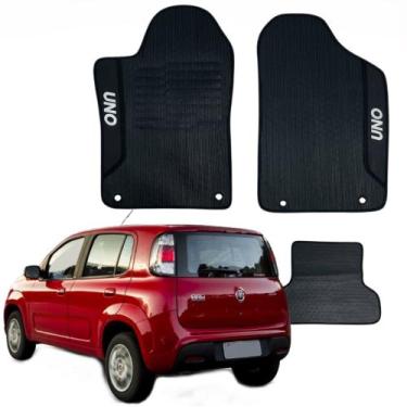 Imagem de Tapetes Automotivos em Borracha Próprio Para Veículos Fiat Uno Vivace 
