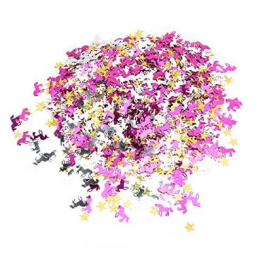 Imagem de Confete Em Formato de Animal Fofo Com Brilho Em Massa para Decorações de Festas, Artesanato DIY e Situações Festivas, Confete Colorido de Mesa de Fadas Com Brilho 60g