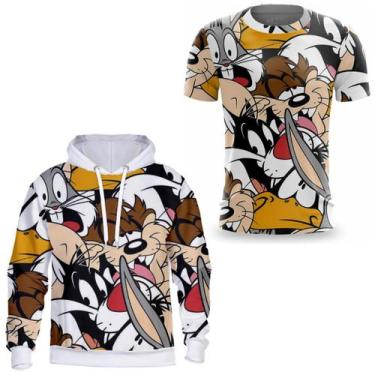 Imagem de Kit Camiseta Masculina Loney Moletom Blusa de Frio Estampado Personage