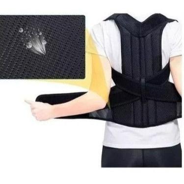 Imagem de Corretor Postural Cinta Colete de postura  Com apoio Coluna Lombar - o