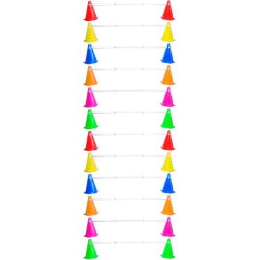 Imagem de Kit Agilidade Treinamento Funcional 24 Cones com Barreira