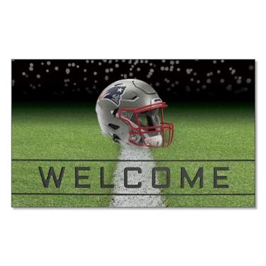 Imagem de FANMATS Tapete de porta New England Patriots 19951 Team Color Migalhas de borracha, 1 pacote, tamanho único