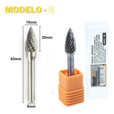 Imagem de Lima Rotativa 6mm Tungstênio Fresa Metal Duro (Árvore Pontiaguda)