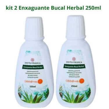 Imagem de KIT 2 Enxaguante Bucal Herbal com óleo de Copaíba 250ml vegano - Phyto