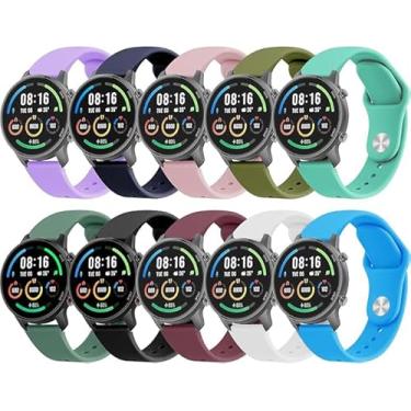 Imagem de Pulseiras de substituição compatíveis com Xiaomi Watch S1/S1 Active/Watch 2 Pro com fecho pino e dobra, serve perfeitamente para smartwatch de 22 mm, pulseiras supermacias para S2/S3/S4 com troca de