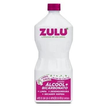 Imagem de Zulu Álcool com Bicarbonato Limpador Uso Geral 1 Litro Flor de Cacto
