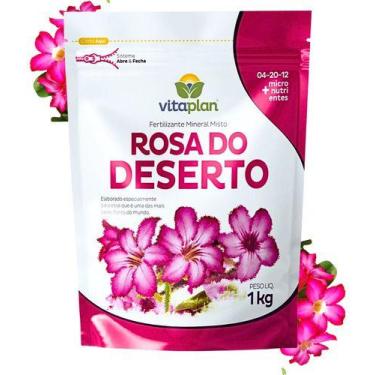 Imagem de Adubo Fertilizante Rosa Do Deserto 1kg Flores Vasos Jardim - Vitaplan
