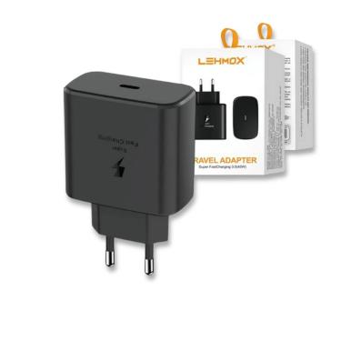 Imagem de Carregador Turbo 45w Para Celular Lehmox USB-C Bivolt 50/60hz - LE-356