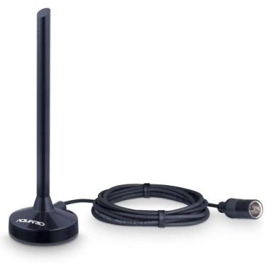 Imagem de Antena digital hdtv cabo com 2,5 metros conector f macho vhf/uhf/fm/hd