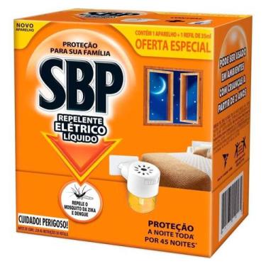 Imagem de Aparelho Repelente Elétrico Sbp + 1 Refil De 35ml