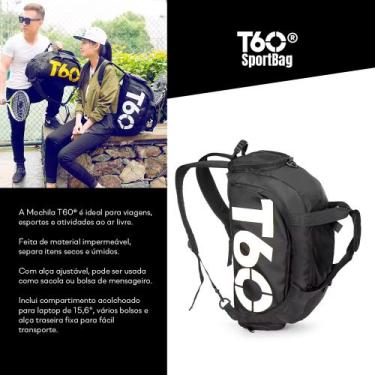 Imagem de Mochila T60 Multiuso Impermeável Esportiva C Compartimentos