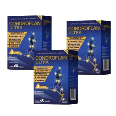 Imagem de Kit C3Condroflan Ultra Colágeno Tipo II Articulação  Airela - Airela I
