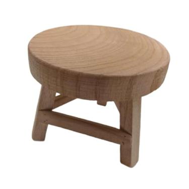 Imagem de IEUDNS Suporte para plantas de madeira, pedestal redondo, banco para plantas de fazenda, suporte para vasos de flores para mesa de sala de estar