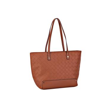 Imagem de Bolsa Feminina De Ombro Social Casual Tote Bag Caramelo