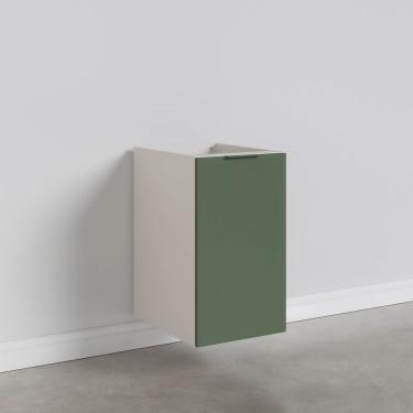 Imagem de Balcão 1 Porta Sem Tampo Ipanema Cabecasa Madeiramadeira Verde Folha/Branco