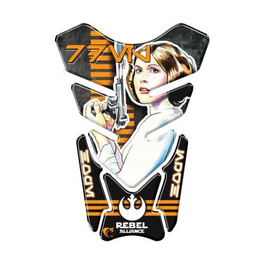 Imagem de Protetor De Tanque Adesivo Moto Honda Yamaha Suzuki Star Wars Preto
