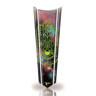 Imagem de Adesivo Faixa Gravata Tanque Moto Resinado Cacto Verde