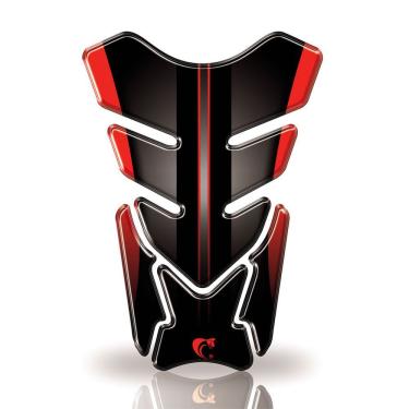 Imagem de Protetor De Tanque Adesivo Moto Honda, Yamaha E Suzuki Varias Vermelho