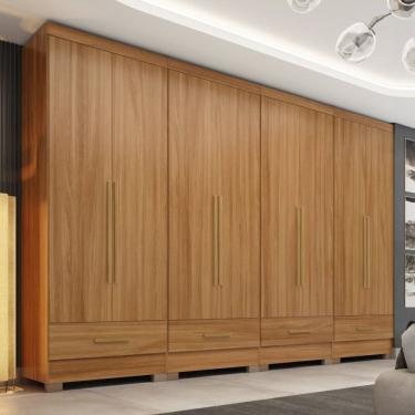 Imagem de Quarto Modulado 4 Peças 8 Portas 4 Gavetas Smart Plus Cinamomo