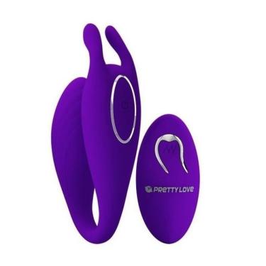 Imagem de Vibrador De Casal Recarregável Com 12 Vibrações E Controle Remoto - Bill Pretty Love - Roxo