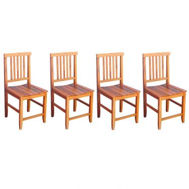 Imagem de Kit 4 Cadeiras Mineira Especial Ripada Em Madeira Maciça