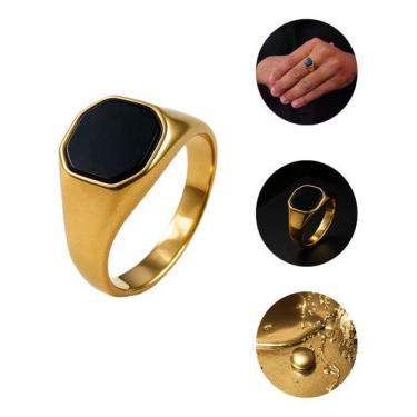 Imagem de Anel Dedeira Masculina Quadrado 13mm - Oremte, 22