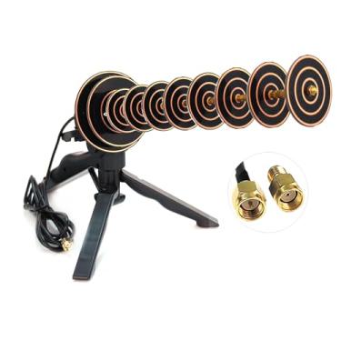 Imagem de ANTOSIYA Antena Direcional Yagi Wi-Fi 2.4G, Adaptador Usb Sem Fio, Extensão De Sinal Para Laptop E Desktop, Recepção Longa Distância (Antena Única)