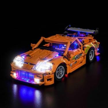 Imagem de Hilighting Kit De Iluminação Led Atualizado Compatível Com O Conjunto Construção Lego Velozes E Furiosos Toyota Supra Mk4, Luzes Decorativas 42204 (Modelo Não Incluído)