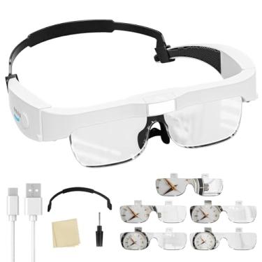 Imagem de ARTDOT Lupas Com Luz Para Kits De Arte Diamantes Adultos, Lupa Viva-Voz 3 Leds E 5 Lentes (0,75X A 4,0X), Acessórios Leitura, Trabalho Perto Ou Pintura