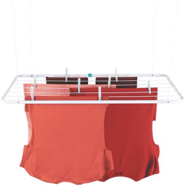 Imagem de Varal de Teto Aço 90x56cm Mor Branco