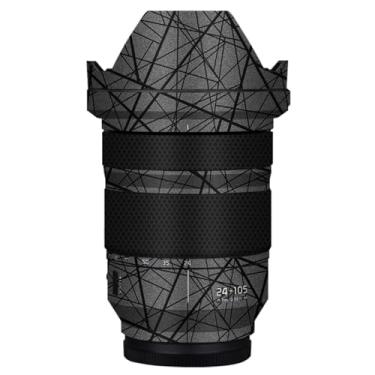 Imagem de Skin Lens Camera Skin Wrap Vinil Protetor Adesivo Acessórios de Fotografia para Panasonic Lumix S 24-105mm F4 24 105 (Cinza Cruzado)