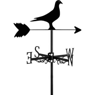 Imagem de Cata-vento De Pombo Estacionário Cata-vento Cata-vento De Jardim Estaca De Jardim, Cata-vento De Pombo Estacionário De Aço Inoxidável