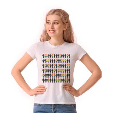 Imagem de Camiseta Awnil - Somos Muitos, Baby Look, G, Branco