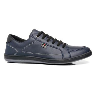 Imagem de Sapatênis Casual Masculino Azul Marinho - GGFontanezi, Azul marinho, 3