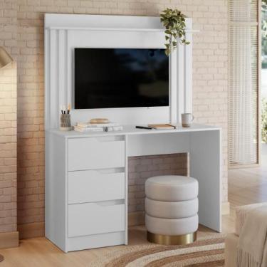 Imagem de Escrivaninha Painel California Branco - CASA H