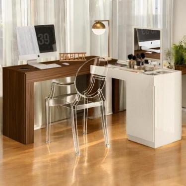 Imagem de Escrivaninha Penteadeira Cirus Freijo Off White - CASA H