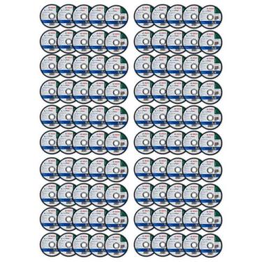 Imagem de Kit Disco de Corte Metal Bosch Standard 115mm 1mm Grão 60 Inox Centro 