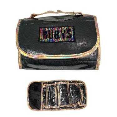 Imagem de Necessaire Rubys Com Detalhe Em Lantejola GRAFITE - Ruby's