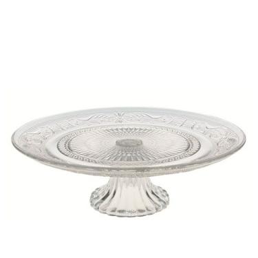 Imagem de Boleira De Vidro Com Pé Prato Multiuso Redondo Porta Bolo 33cm - MIMO 