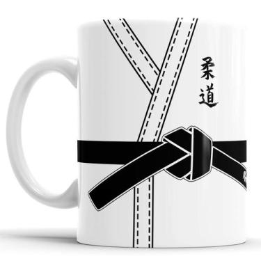 Imagem de Caneca Kimono Judô faixa preta - Elicomics