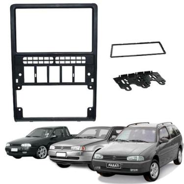 Imagem de Moldura Painel 2 Din Multímidia DVD MP5 Gol Saveiro Parati G2 - Permak