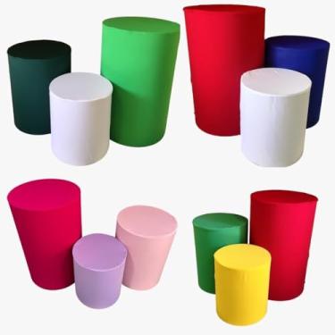 Imagem de Kit Capa Trio de Cilindro Decoração Festa Veste Facil(CORES A ESCOLHER PELO CHAT)