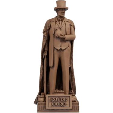 Imagem de Estátua Exu do Ouro Umbanda Candomblé (Cor Madeira)
