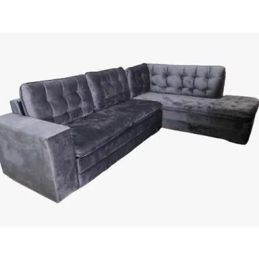 Imagem de Sofá beirute - Aricanduva Estofados, 3M, Cinza Grafite