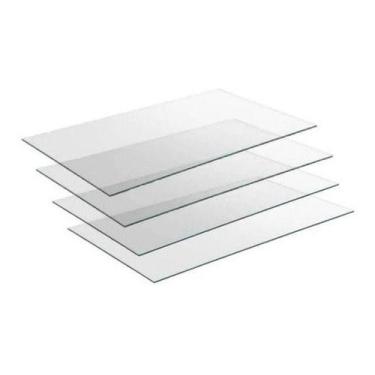 Imagem de Kit 4 Vidros Expositor Balcão Vitrine Para Loja 30x35 4mm - Vidros p/ 