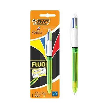 Imagem de Caneta Esferográfica 4 cores BIC Fluo