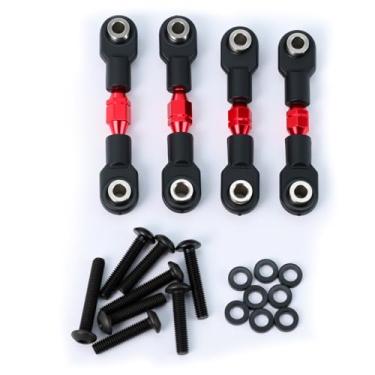 Imagem de Aluminum Alloy 28 mm Camber Links for 1/10 4-Tec Drift Ford Mustang Upgrade Parts,Replace#8348 (Red)